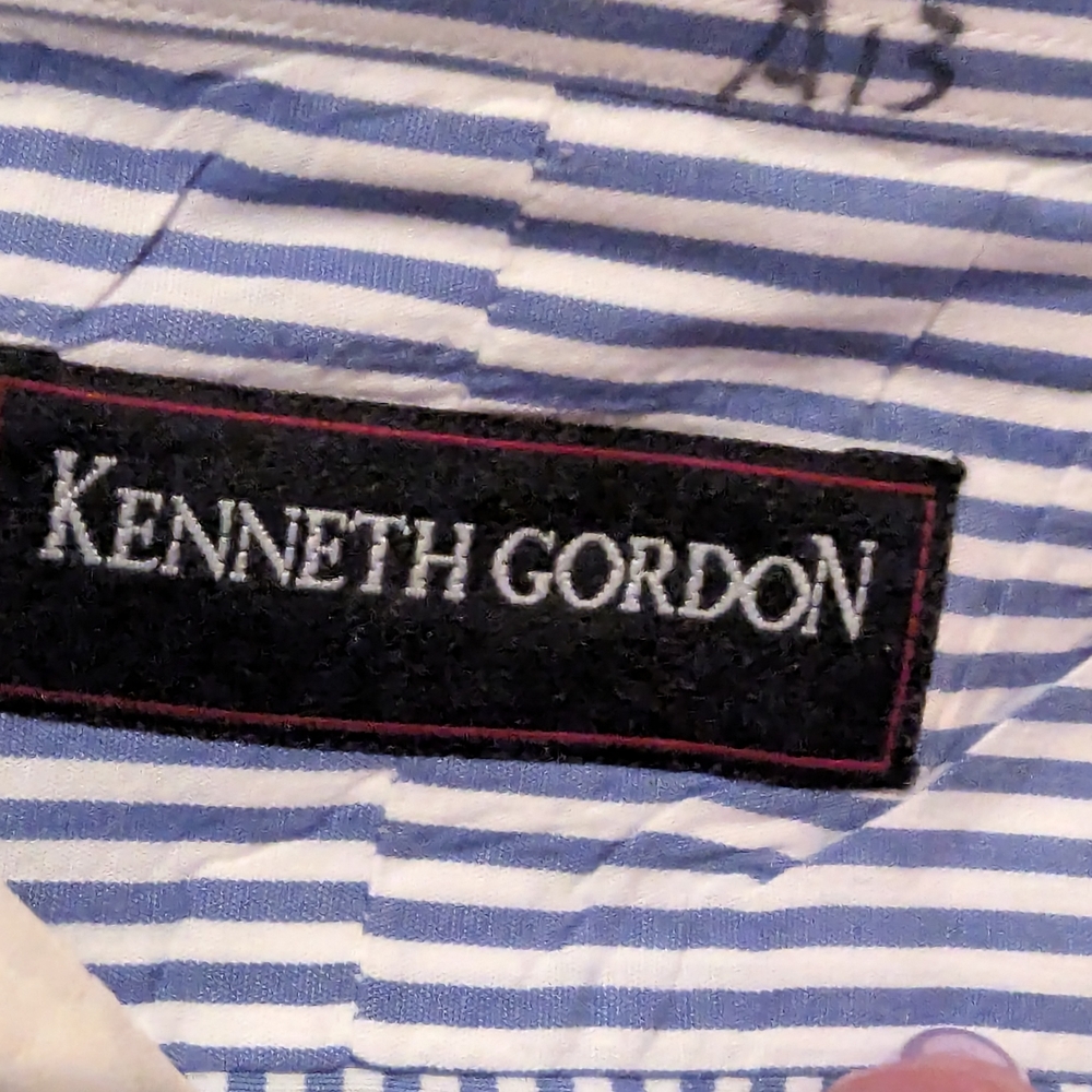 Men's Blue Dress Shirt Bundle For Work. 17.5-35 Freshly Dry Cleaned - Picture 3 of 5